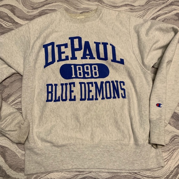 Depaul champion sweatshirt Clearance